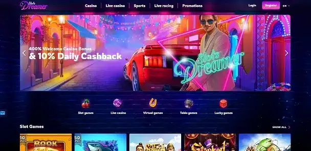 Slots dreamer Casino Desktop screenshot